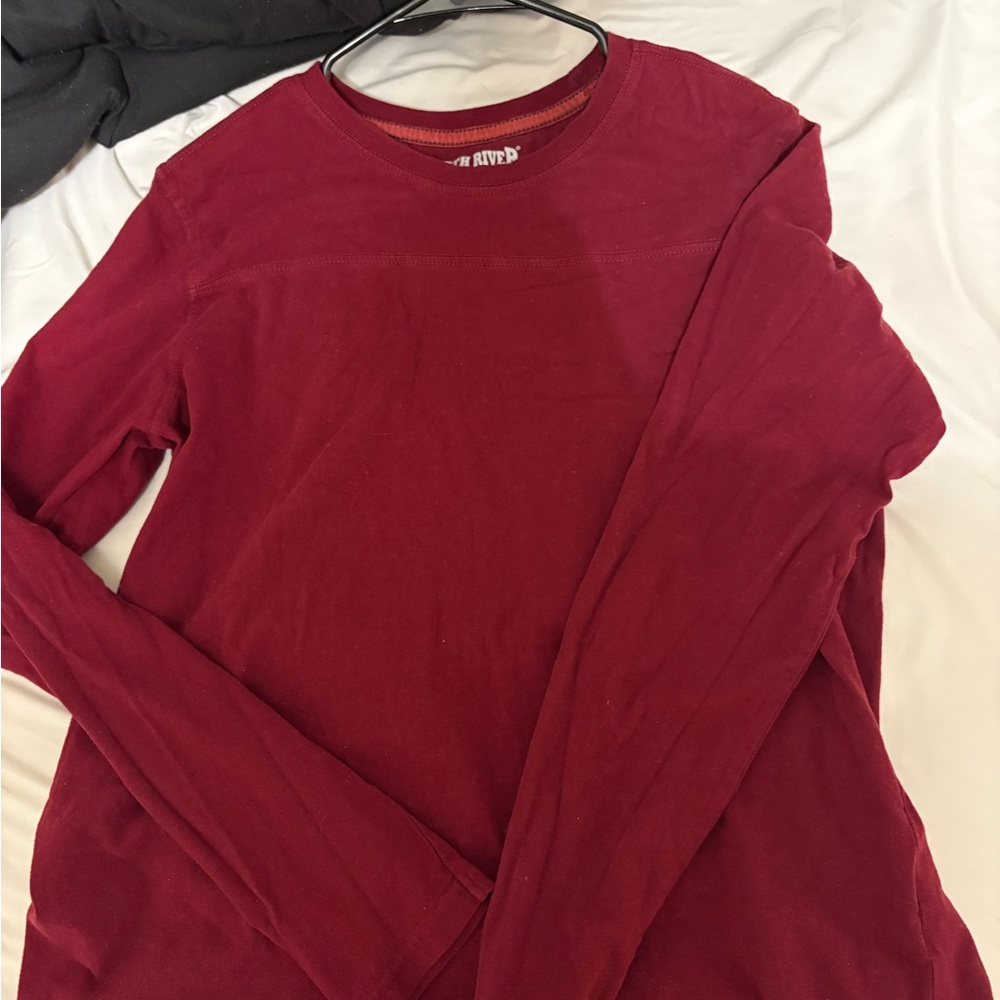 Burgundy Long Sleeve Shirt